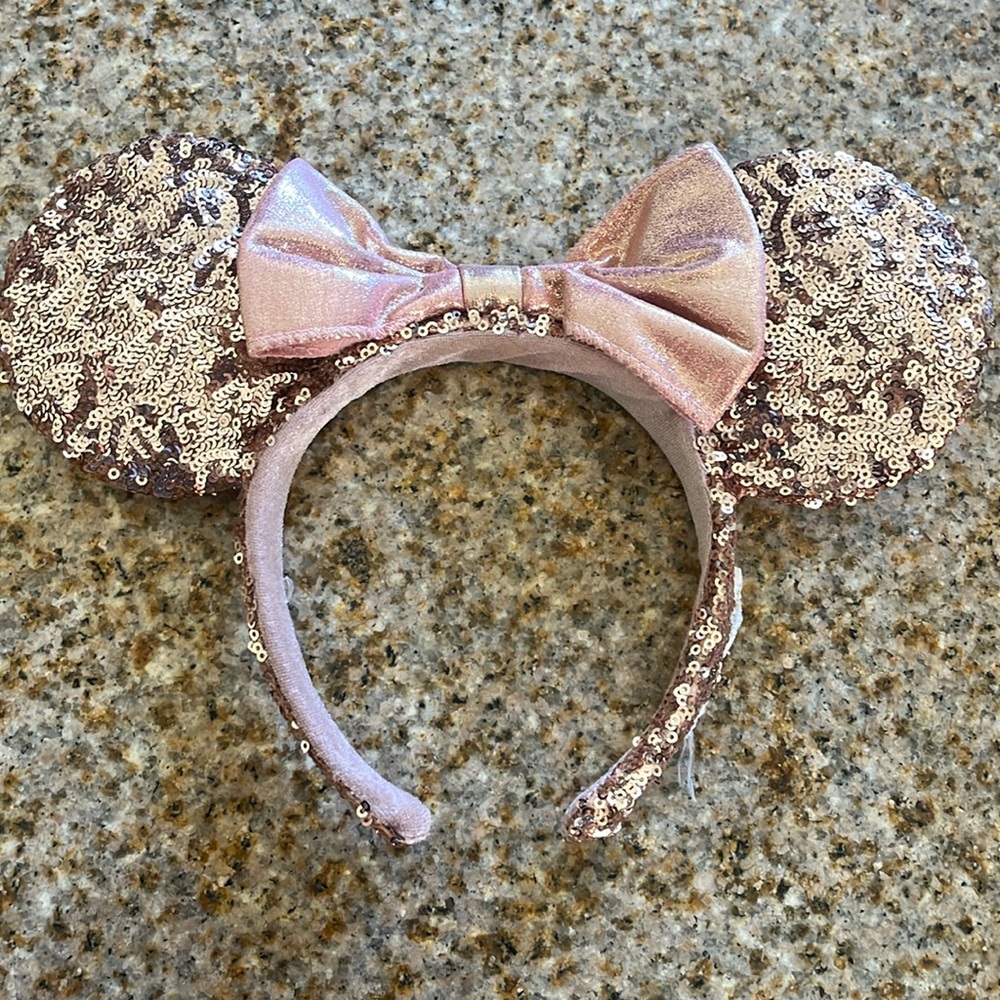Rose Gold Sequin Disney Ears